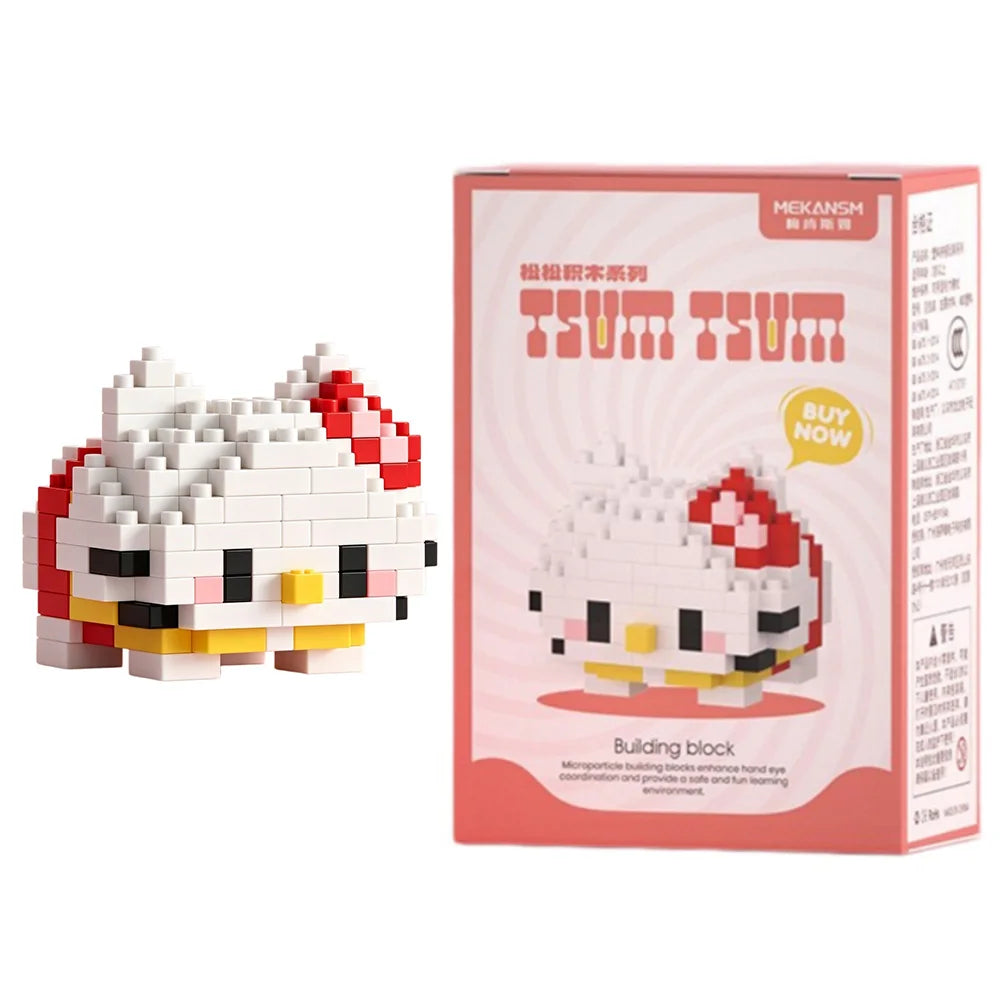 Sanrio Series Building Blocks Mini Figure Set - Hello Kitty Cinnamoroll My Melody Kuromi Pochacco Puzzle Toy Gift