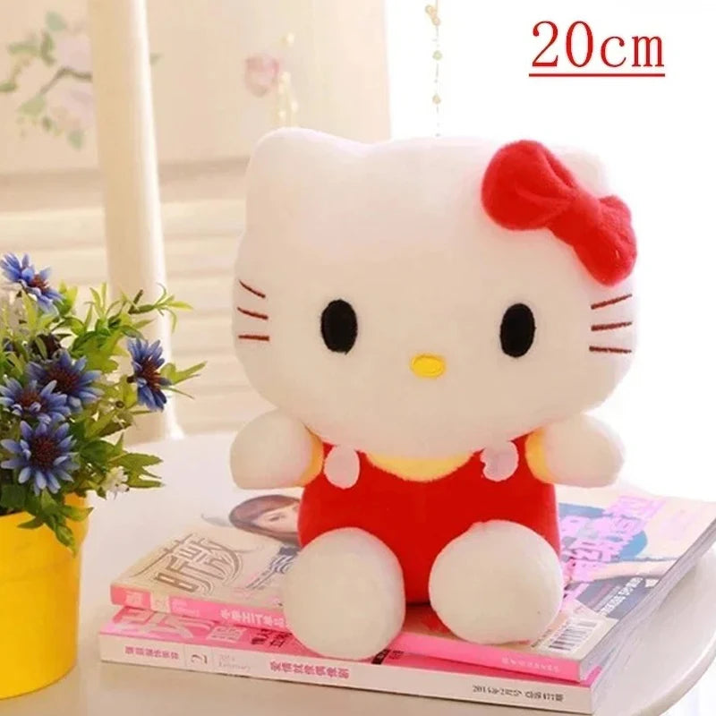 Hello Kitty Plush Doll - Kawaii Sanrio Stuffed Toy 20cm Birthday Gift for Kids