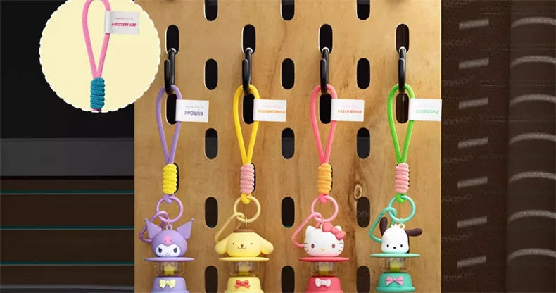 Sanrio LED Night Light Keychain – Hello Kitty, Cinnamoroll & Kuromi Pendant