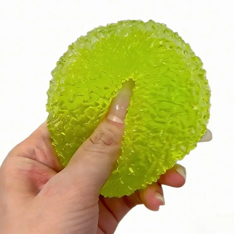 Squishy Ice Ball Maltose Fidgets Toy Super Soft Pink Mochi Slow-rebound Squeeze Toy Anti-Stress Toy for Adults Hand Exercise
