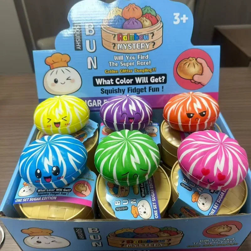 Squishy Dumpling Fidget Toy – Soft Slow-Rising Squeeze Toy for Kids & Adults