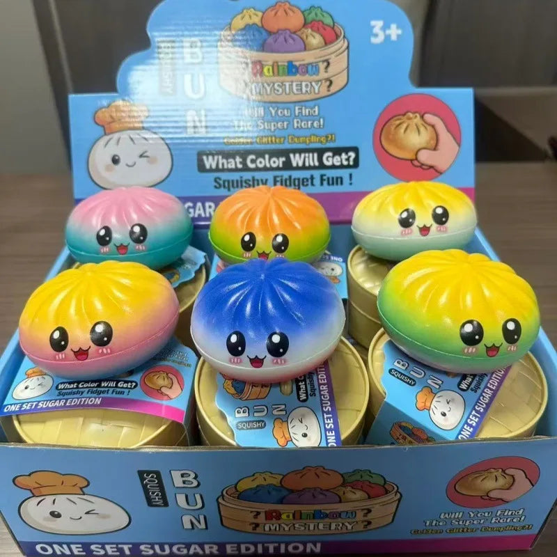 Squishy Dumpling Fidget Toy – Soft Slow-Rising Squeeze Toy for Kids & Adults
