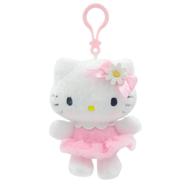 Sanrio Plush Pendant Charm - Kawaii Hangyodon Kuromi My Melody Stuffed Doll Keychain - Birthday Gift