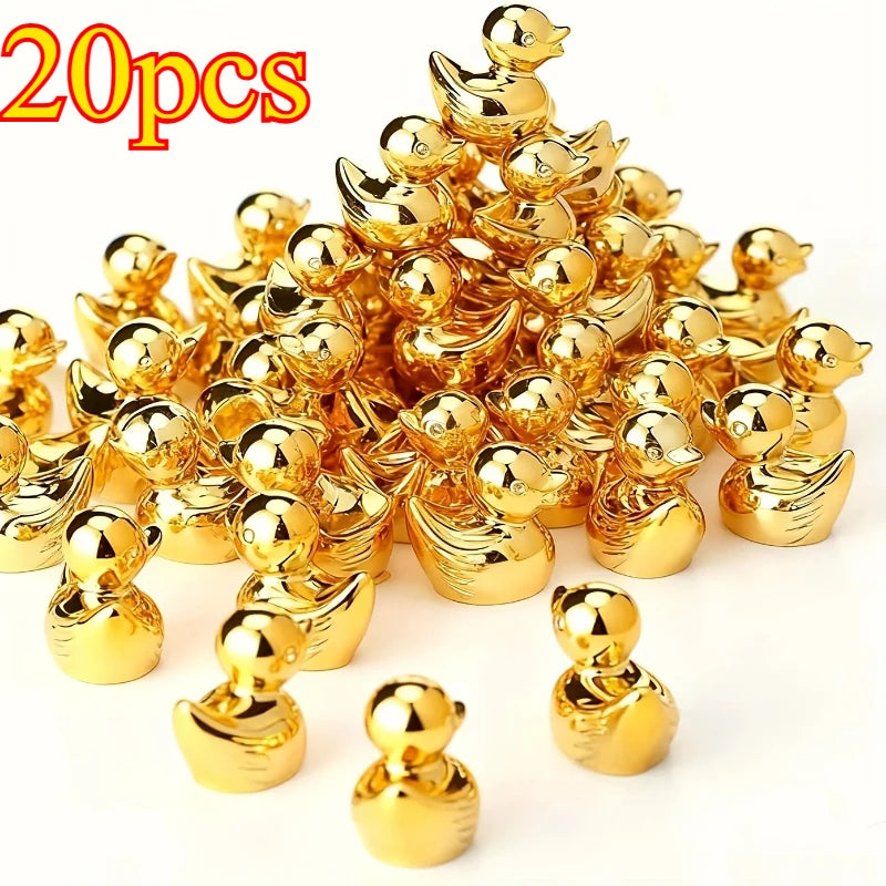 Mini Golden Duck Resin Figurines 🦆✨💕
