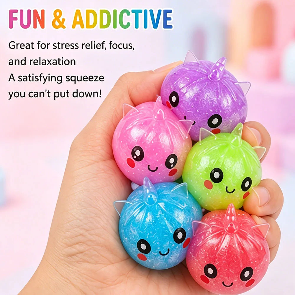 Cute Mini Unicorn Bao Bun Squishy Slow Rising Squeeze Anti Stress Surprise Party Favor Goodie Bag Stuffer Novelty Desk Prop