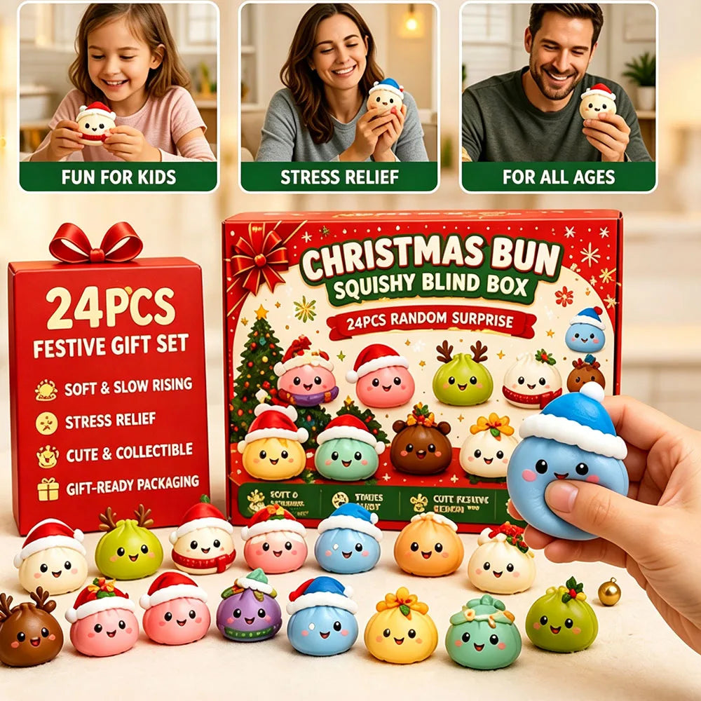 🎄 2026 Christmas Squishy Advent Calendar 🎁 | 24-Day Dumpling Surprise Box ✨