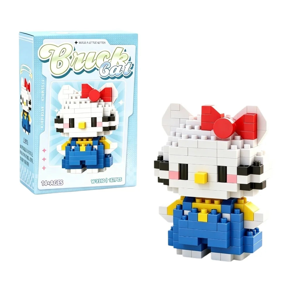 Sanrio Series Building Blocks Mini Figure Set - Hello Kitty Cinnamoroll My Melody Kuromi Pochacco Puzzle Toy Gift