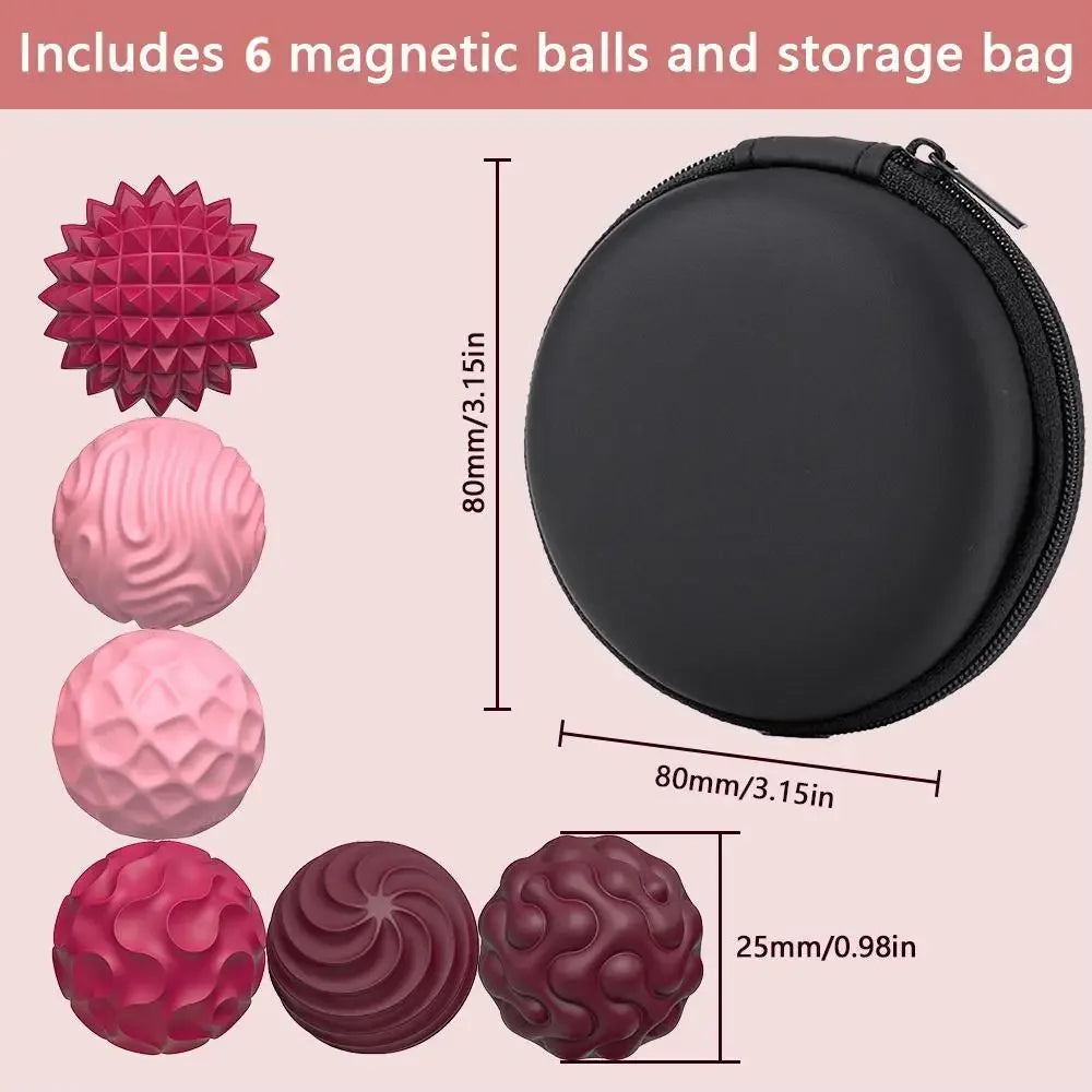 Silicone Magnetic Fidget Balls – Calming Sensory Toy for Adults & Kids