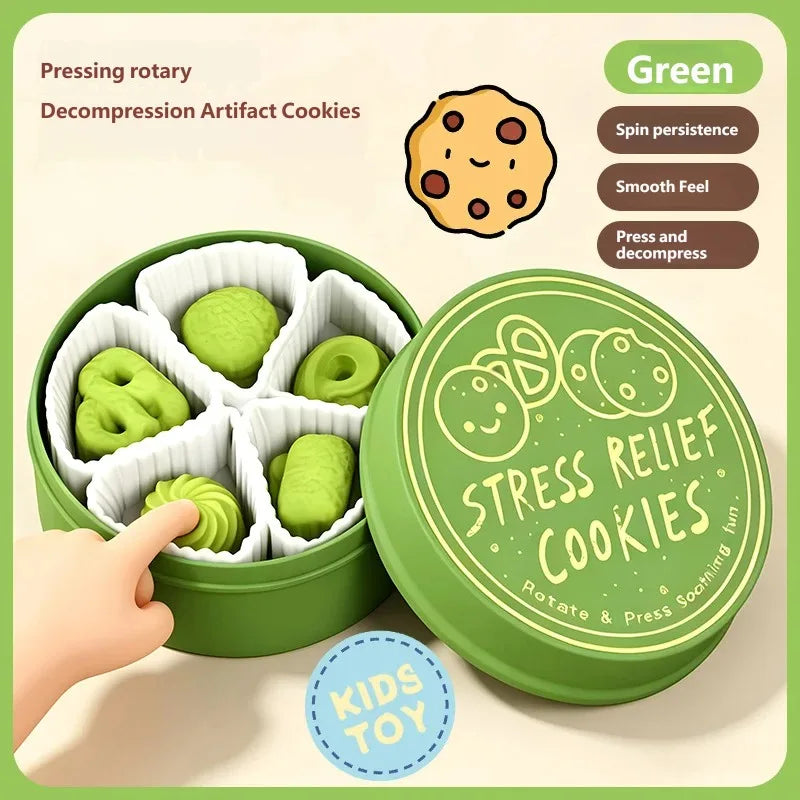 Kawaii Food-Themed Button Clicker Toy 🥚🍪💕