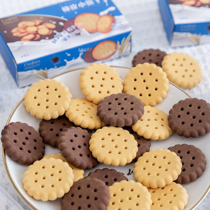 Cute Kawaii Creative Biscuit Eraser Cookie Rubber School Supplies Stationery Novelty Lovely Cake Eraser