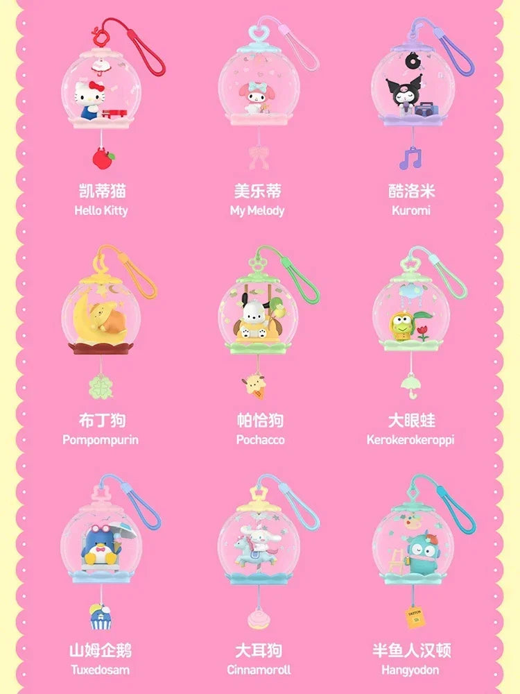 POP MART Sanrio Characters Sweet Dream Bubble House Series Blind Box Mystery Box Toys Kawaii Ornaments Figurines Home Decor