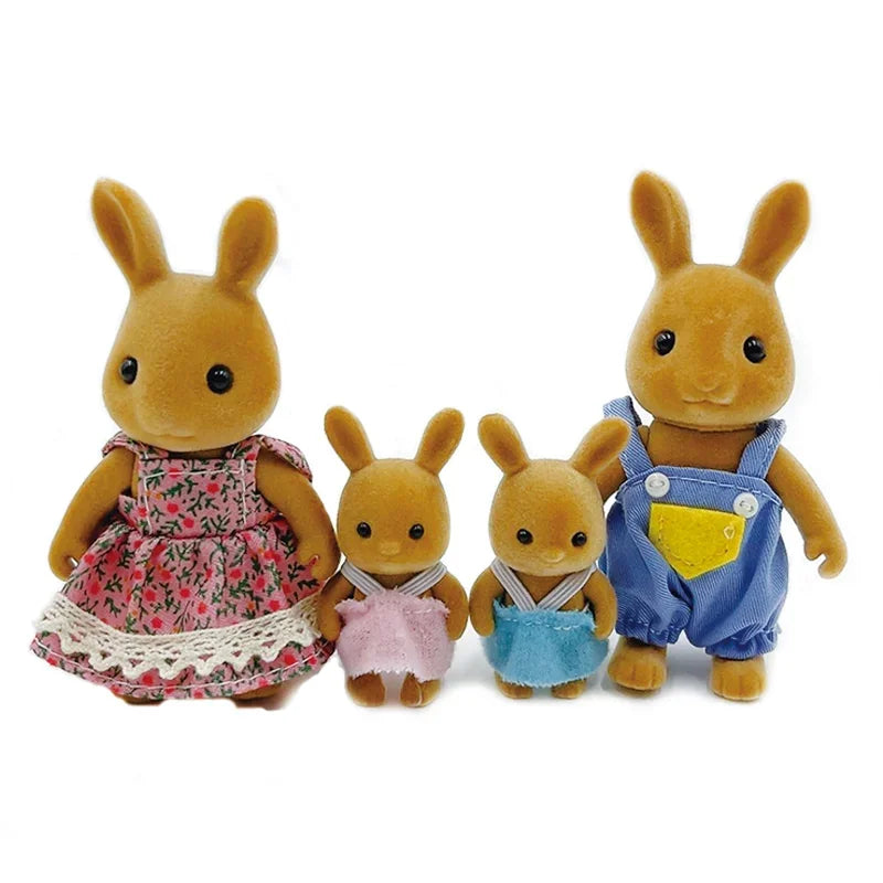 🌿 Forest Animal Family Dollhouse Miniatures 🐻 | 1:12 Scale Accessories