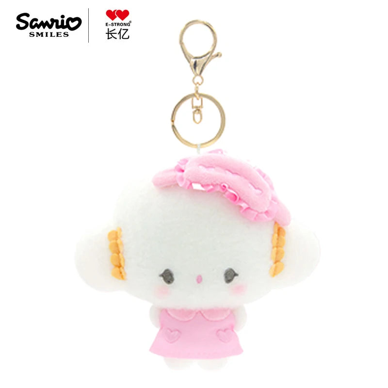 Sanrio Plush Pendant Charm - Kawaii Hangyodon Kuromi My Melody Stuffed Doll Keychain - Birthday Gift