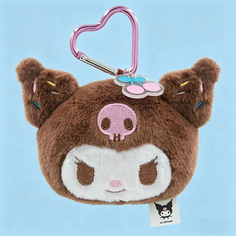 Sanrio Ice Cream Series My Melody Pochacco Plush Toy Keychain Stuffed Kuromi Pompompurin Cinnamoroll Dessert Ice Pop Pendant
