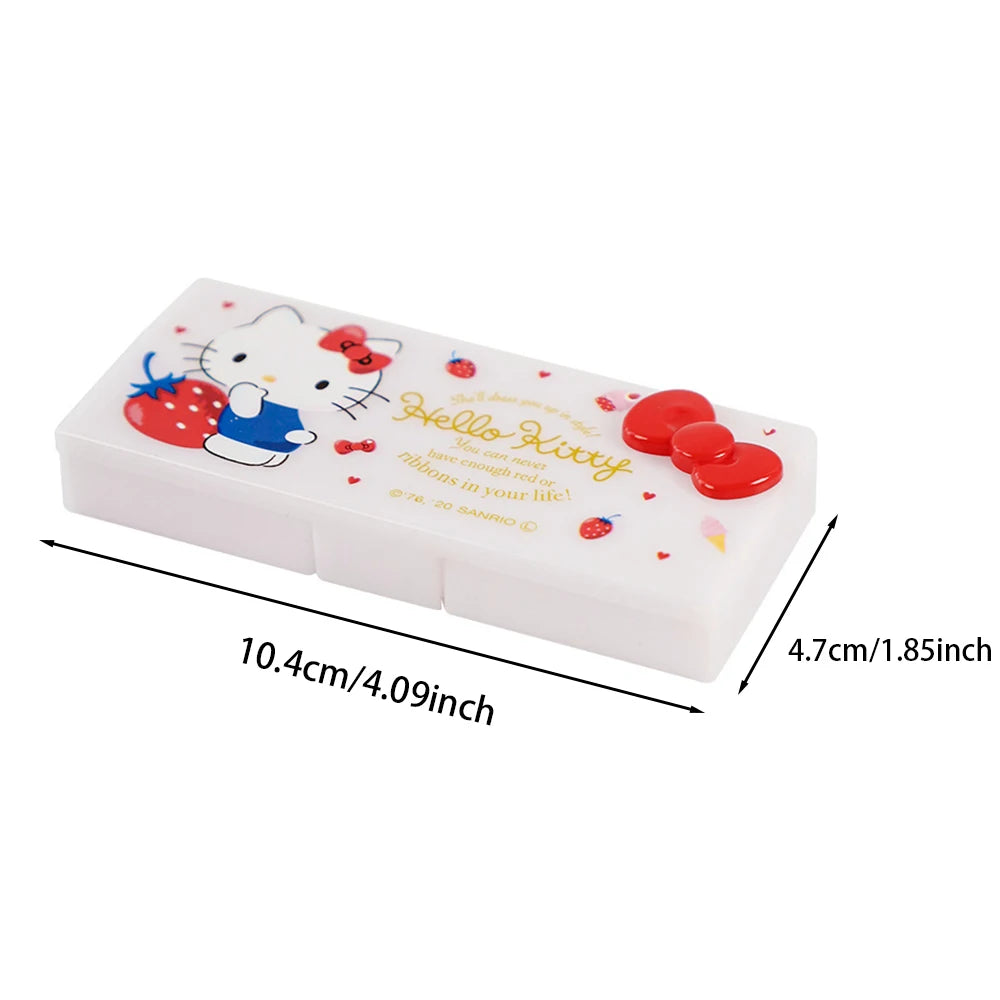 Sanrio Hello Kitty My Melody Y2K Desktop Storage Box - Kawaii Cartoon Hairpin Organizer - Girls Gift