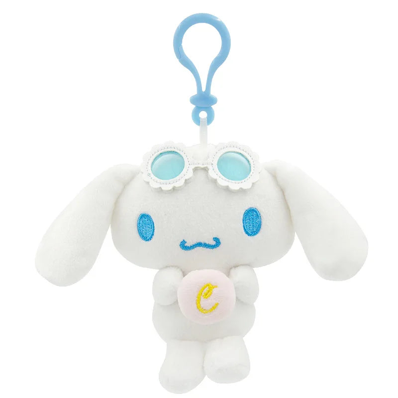 Sanrio Plush Pendant Charm - Kawaii Hangyodon Kuromi My Melody Stuffed Doll Keychain - Birthday Gift