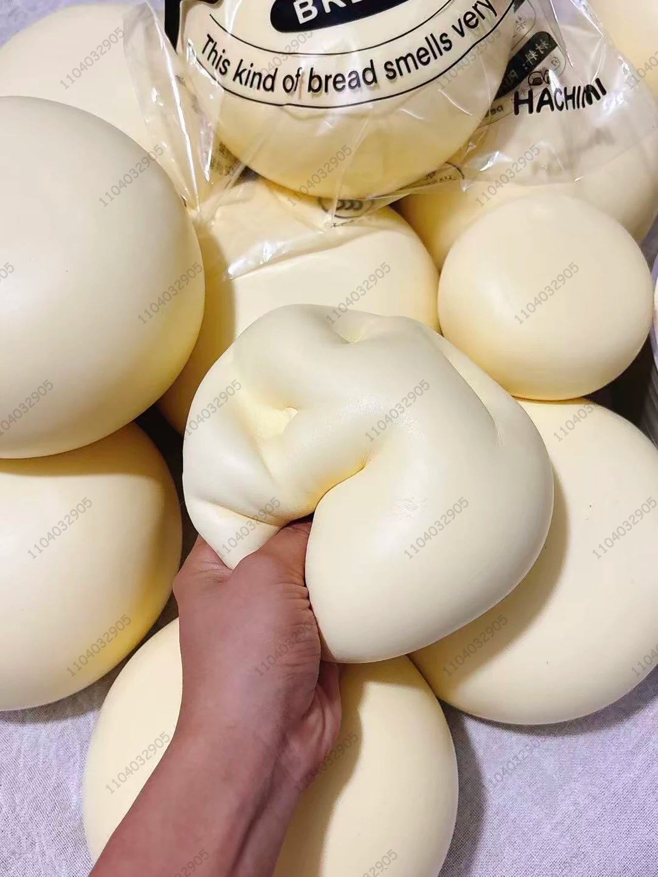 Squishy Simulated Super Big Milk Bun Fidget Toy - Moist Slow Rising Squeeze Toy, Kawaii Food Squishy Gift for Kids & Adults
