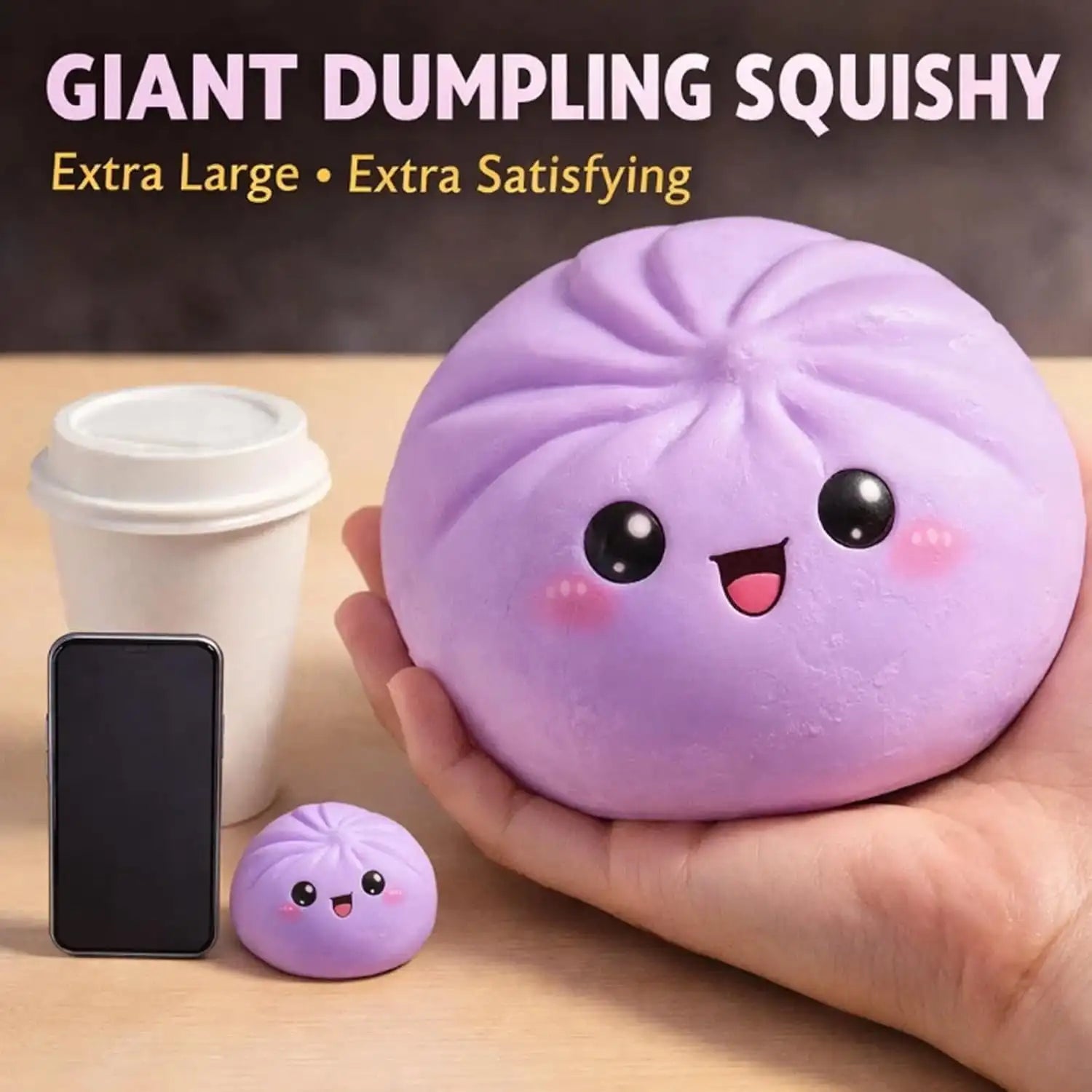 Soft Maltose Dumpling Squishy: Transparent Colorful Squeeze Toy, ASMR Stress Relief Ball, Sensory Fidget Toy for Kids Adults