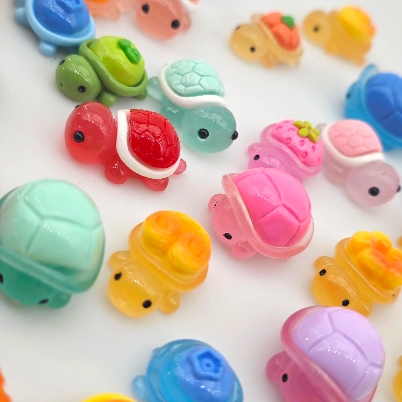 Mini Ocean Resin Turtle Animals Tiny Sea Animals Figurines Marine Miniature Animals Aquarium Ornaments Home Decorations