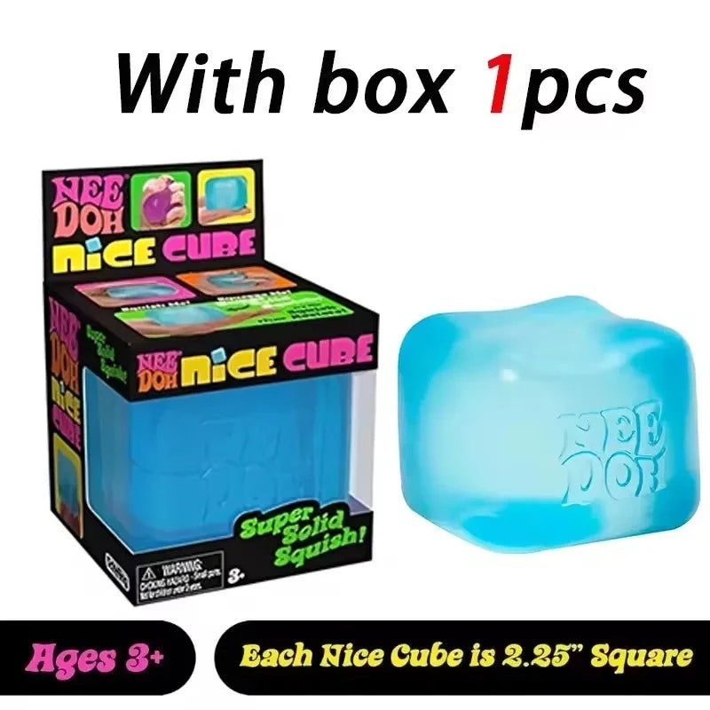 Squishies Jellyfish Square Squish Toy Fidget Toy, Water Sensory Soft Jelly Squeeze Stress Relief Fidget Toy Squeeze Blind Box