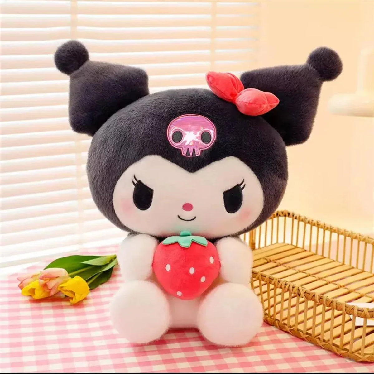 Sanrio 25cm Plush Stuffed Doll - Kawaii Kuromi My Melody Cinnamoroll Soft Animal Plushie Pillow - Birthday & Holiday Gift