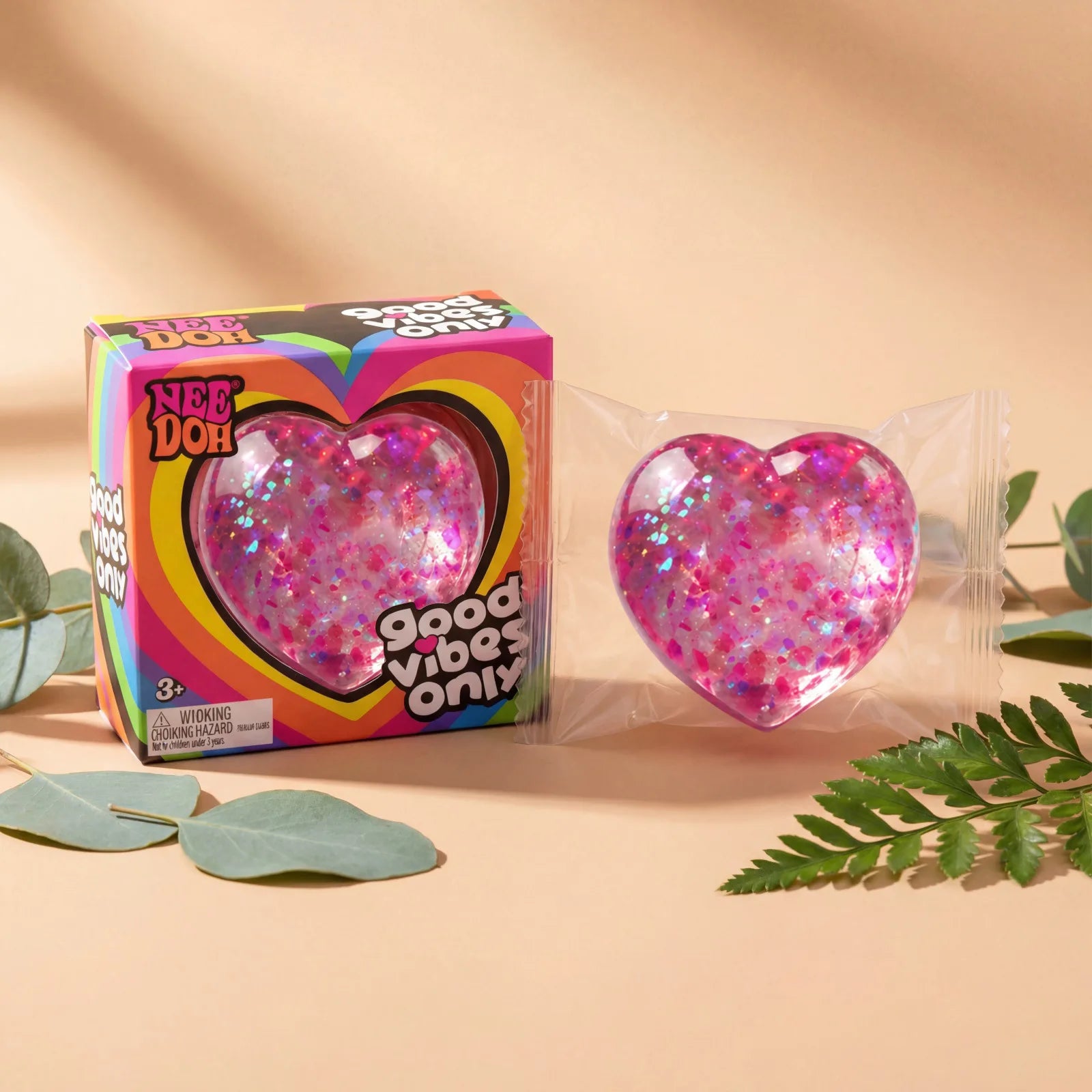 Heart-Shaped Squishy Toy, Soft and Comfortable to the Touch, Non-Sticky, Quick to Bounce Back, Cute and Compact,