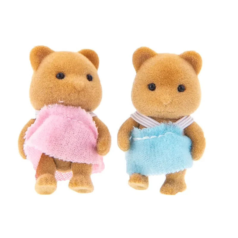 🌿 Forest Animal Family Dollhouse Miniatures 🐻 | 1:12 Scale Accessories