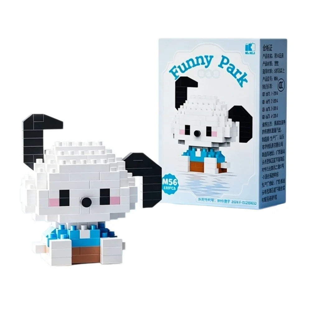 Sanrio Series Building Blocks Mini Figure Set - Hello Kitty Cinnamoroll My Melody Kuromi Pochacco Puzzle Toy Gift