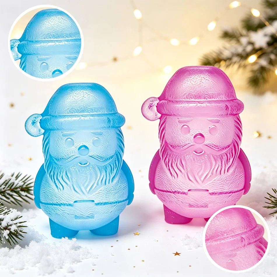 Frosted Jelly Santa Squishy 🎅🎄❄️