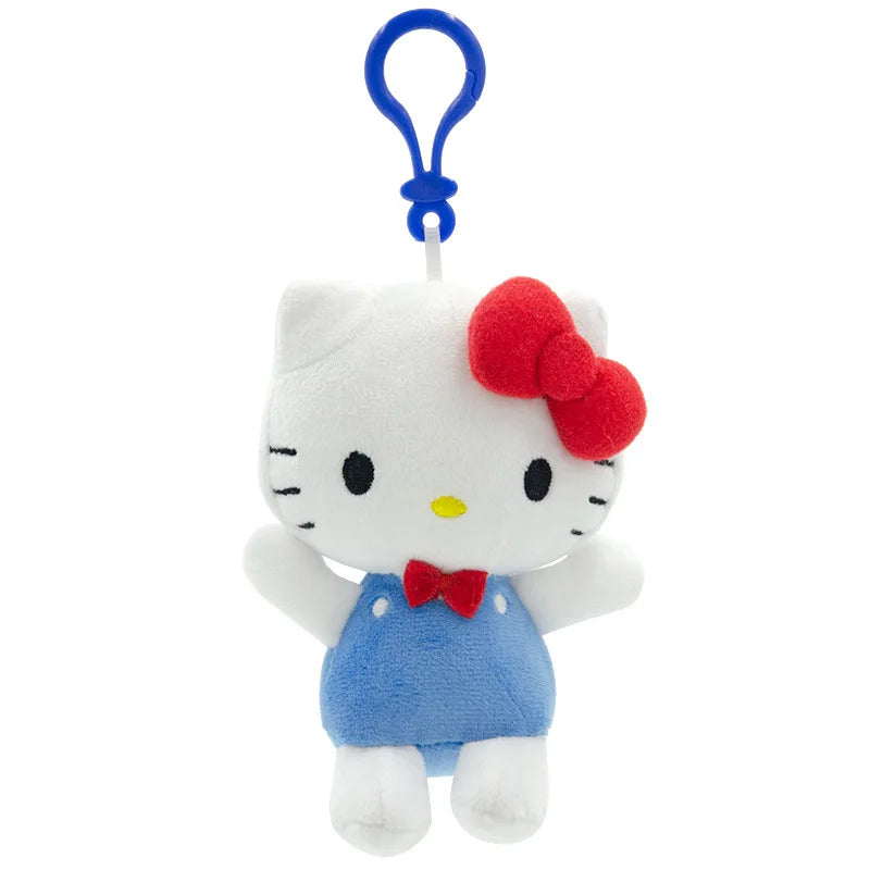 Sanrio Plush Pendant Charm - Kawaii Hangyodon Kuromi My Melody Stuffed Doll Keychain - Birthday Gift