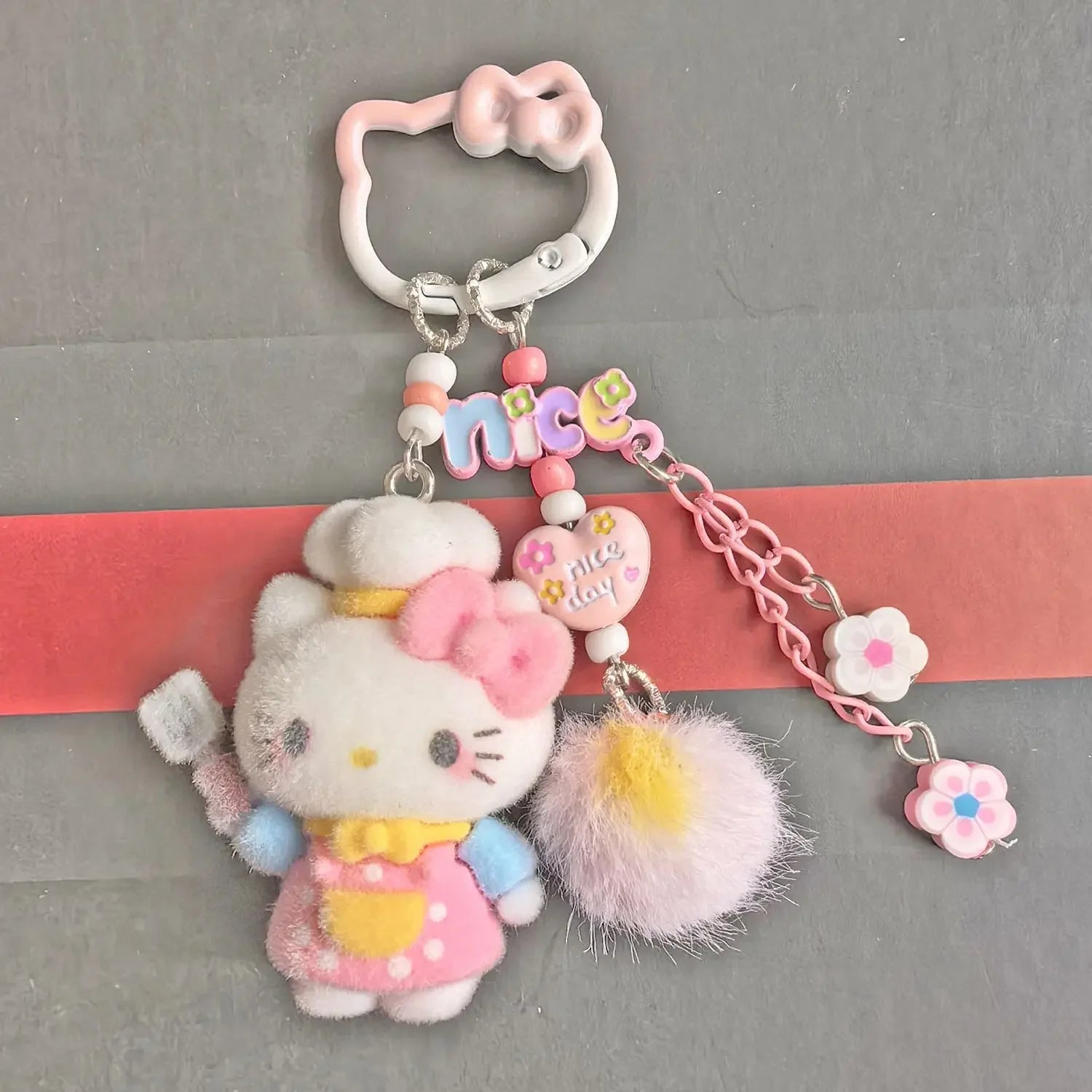 Hello Kitty Miu Series Plush Phone Charm – Kawaii Bag Pendant & Keychain Accessory | DIY Fashion Gift