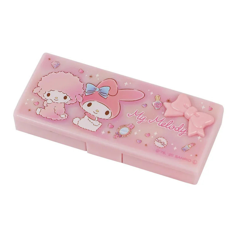 Sanrio Hello Kitty My Melody Y2K Desktop Storage Box - Kawaii Cartoon Hairpin Organizer - Girls Gift