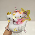 Kawaii Royal Crown Plush Keychain – Kitty Cat, Unicorn & Swan Pendant Doll