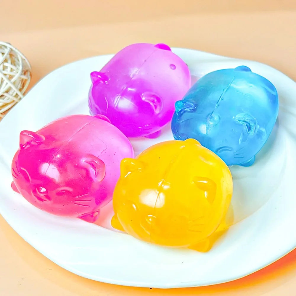 Mini Cute Cat Maltose Squishy Toys Slow Rise Stress Relief Ball Sensory Fidget Toys for Adult Kids Anti-Anxiety Sensory Toys