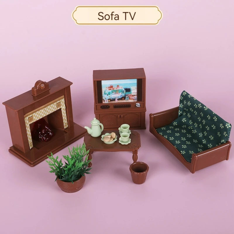 🌿 Forest Animal Family Dollhouse Miniatures 🐻 | 1:12 Scale Accessories