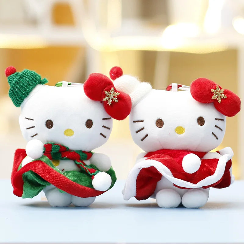 🎄 Hello Kitty Christmas Plush Bag Charm 🎀 | Festive Little Companion ✨
