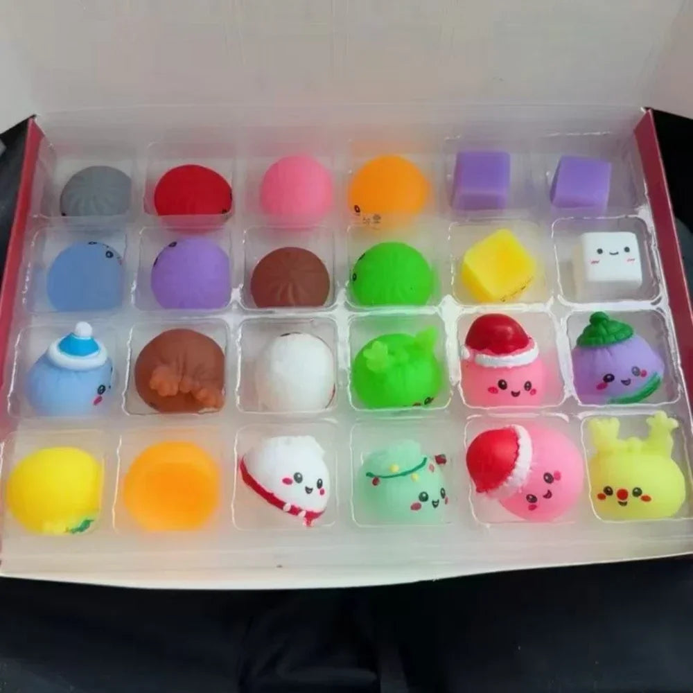🎄 24-Day Christmas Dumpling Squishy Advent Calendar 🎁✨