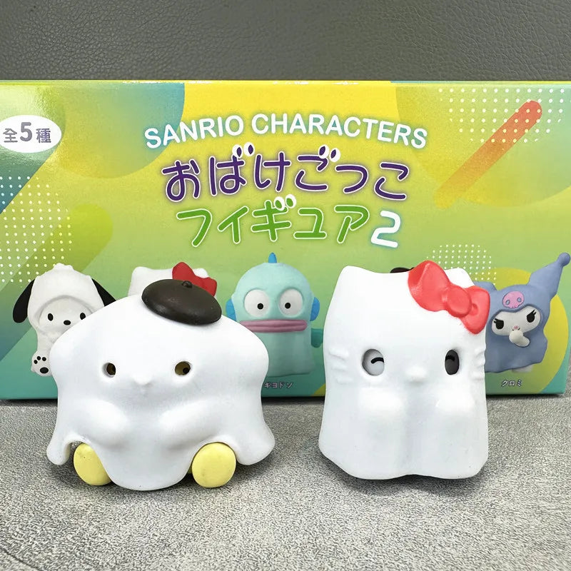 Sanrio Ghost Suit Blind Box Mini Figures – Hello Kitty, Kuromi & Pompom Purin Collection