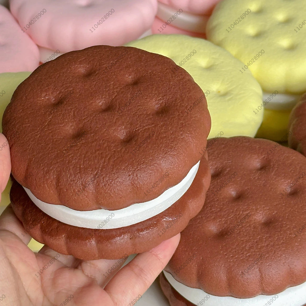 Cake Squishy Slow-Rise Squeeze Toy – Realistic Mousse Cake Fidget Toy for Adults & Kids
