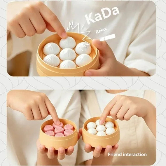Kawaii Food-Themed Button Clicker Toy 🥚🍪💕
