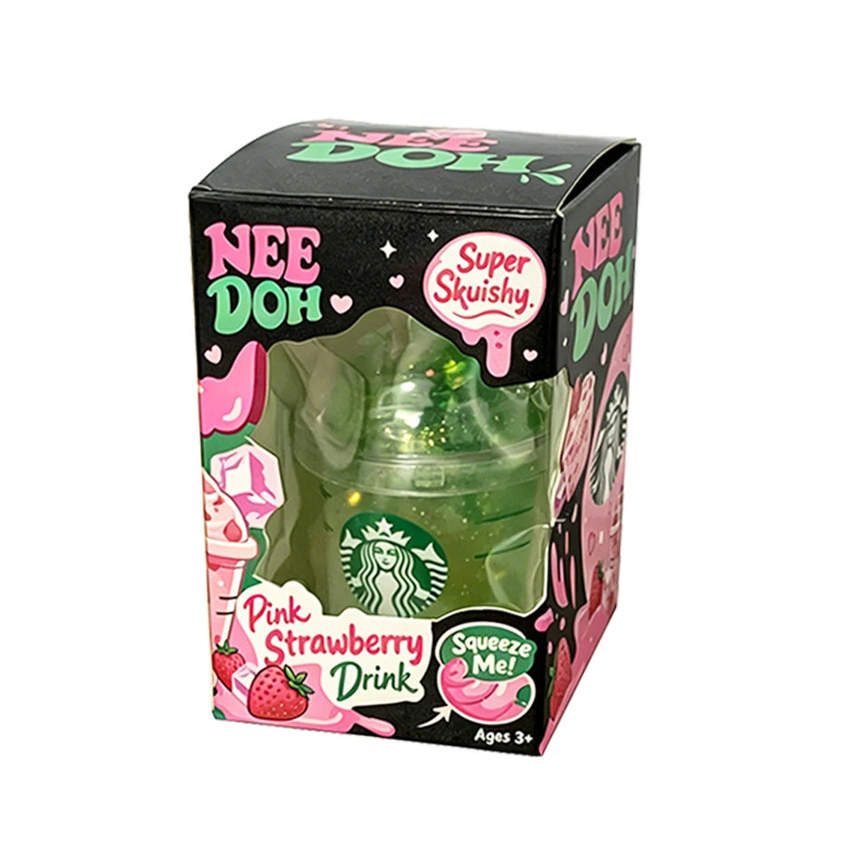 Cute Iced Coffee Cup Squishy Toy – Colorful Slow Rising Squeeze Toy | Fun Mini Drink Cup Fidget Gift
