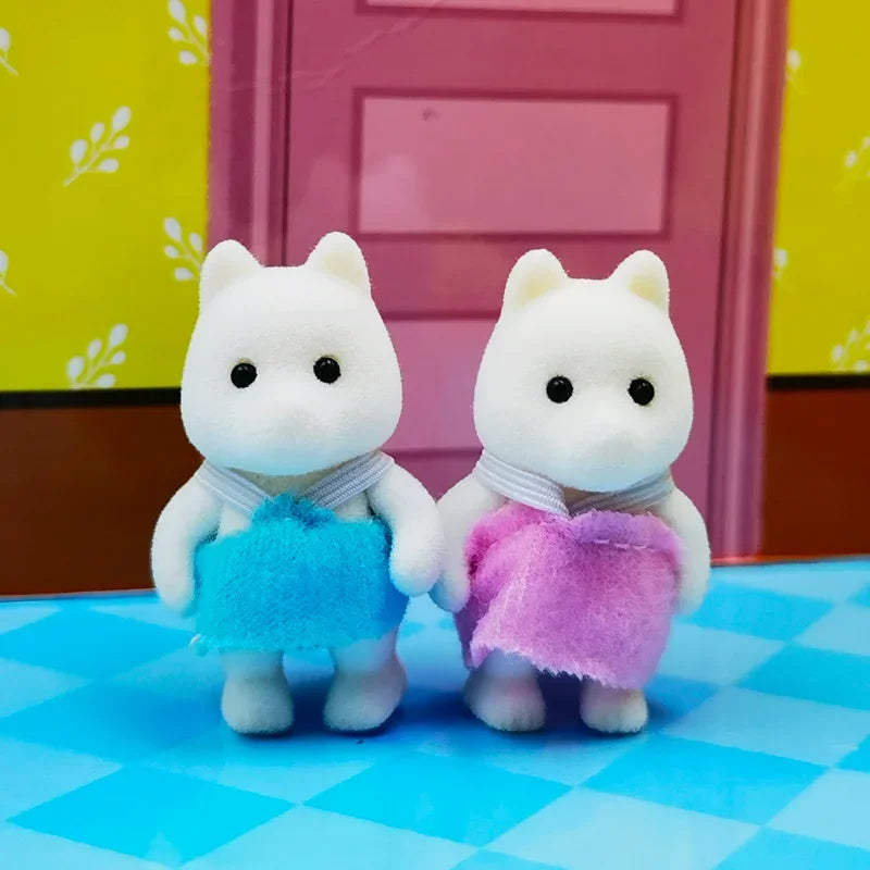 🌿 Forest Animal Family Dollhouse Miniatures 🐻 | 1:12 Scale Accessories