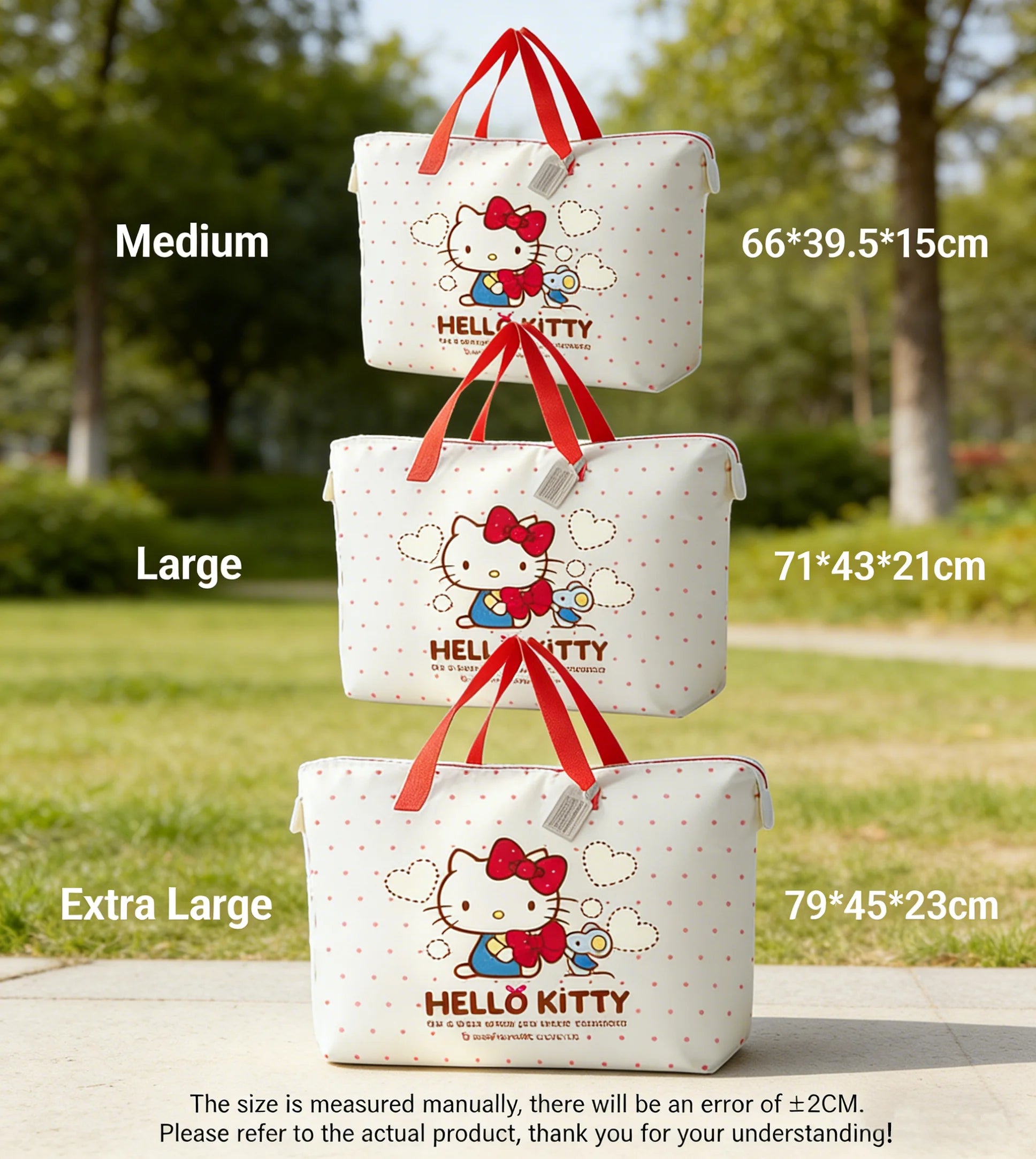 Sanrio Hello Kitty My Melody Waterproof Storage Bag - Kids Kindergarten Quilt Luggage Tote - Large Capacity Oxford Cloth