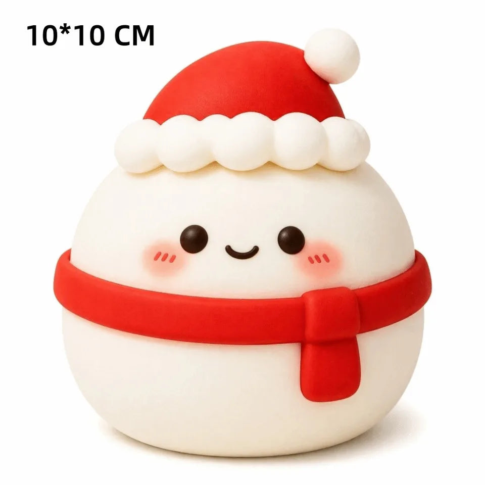 🎄 Christmas Mochi Squishy Friend 🥟 | Cute Scarf & Holiday Details 🎀✨