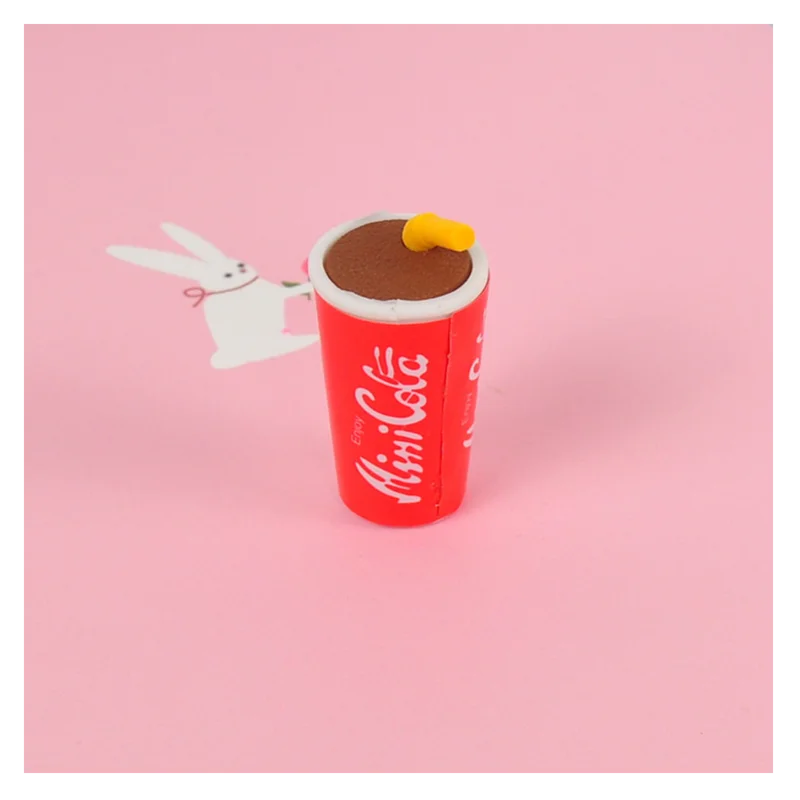 Assembled Burger Coke Fries Food Drink Eraser Cartoon Eraser Set School Supplies Gift Toys Erasers Kids Erasers for Kids