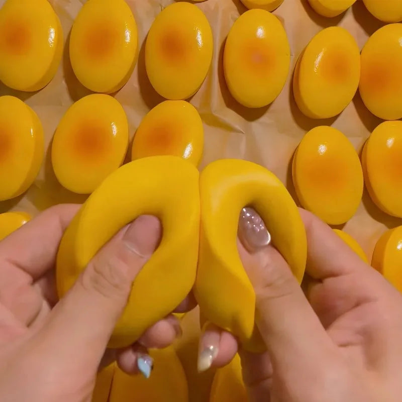 Squishy Cheese Shape Squishy Squeeze Toy Soft Slow Rising Stress Relief Sensory Fidget Toy Portable Anti-Anxiety Toy for Adults