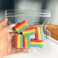 🌈 Rainbow Strip Squishy Toy 🍭 | Soft Stretchy Squeeze Fidget