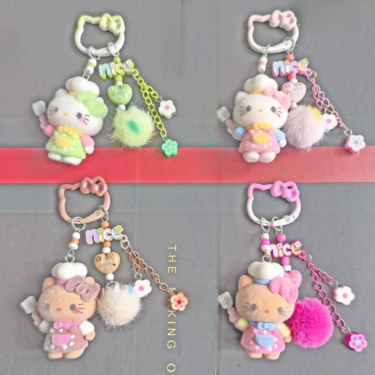 Hello Kitty Miu Series Plush Phone Charm – Kawaii Bag Pendant & Keychain Accessory | DIY Fashion Gift