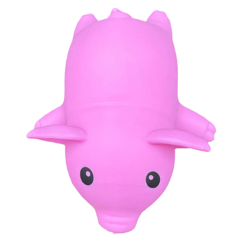 Kawaii Jumbo Pink Pig Squishy Toy - Stretchable Piglet Fidget Toy, Cute Pet Squeeze Gift for Friends