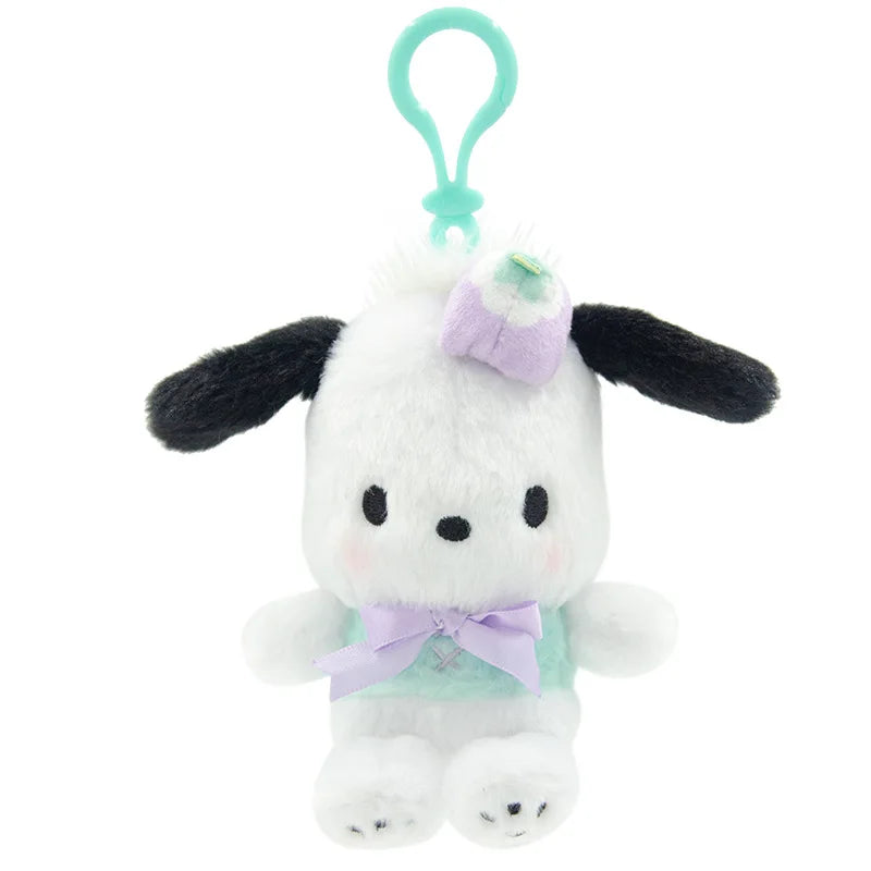 Sanrio Plush Pendant Charm - Kawaii Hangyodon Kuromi My Melody Stuffed Doll Keychain - Birthday Gift